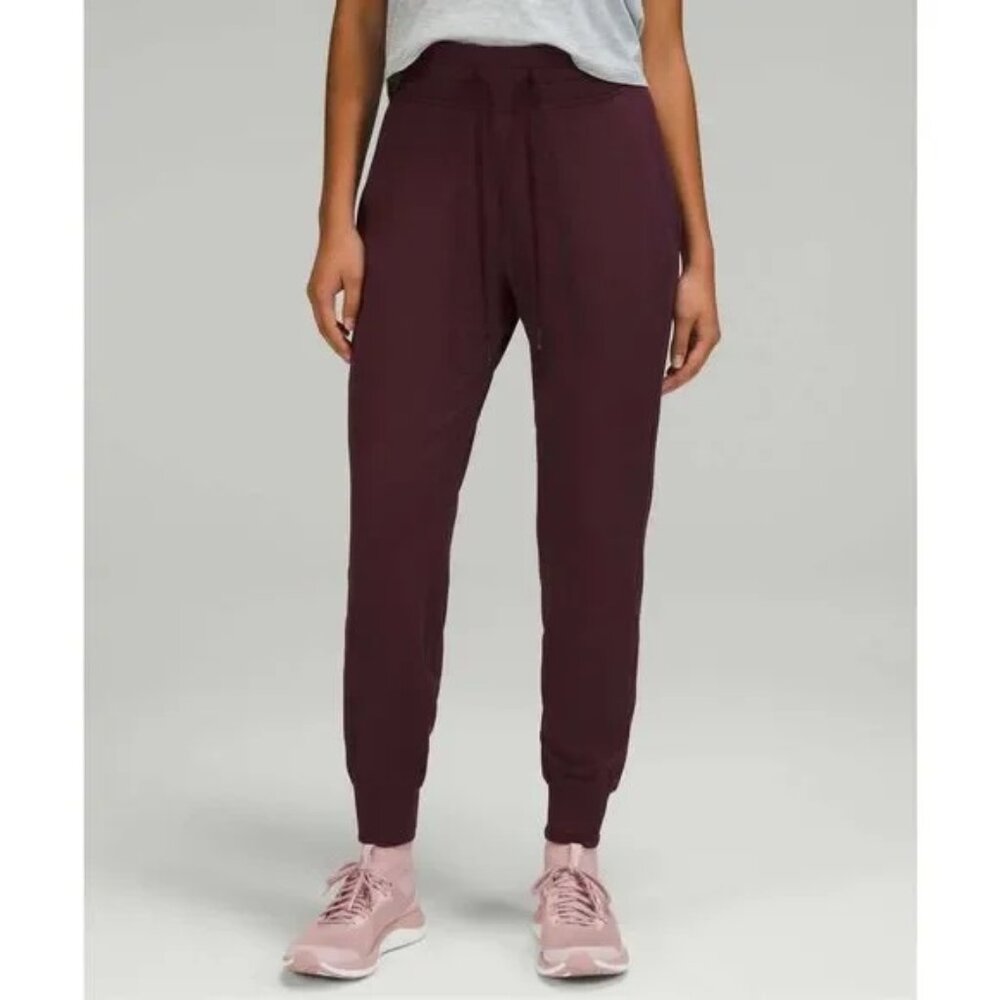 Lululemon Ready to Rulu High-Rise Joggers Athletic Cassis Red Size 6 EUC #2728 - Picture 1 of 9